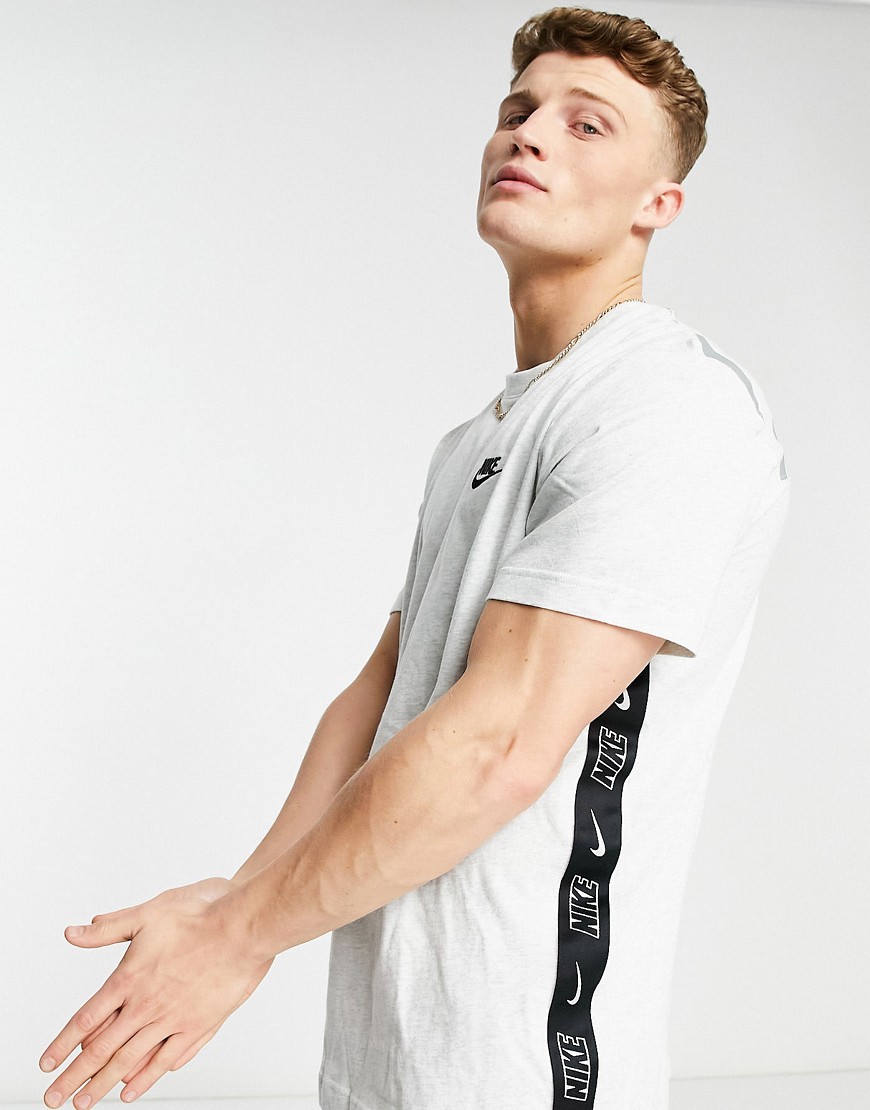 Nike HBR side contrast logo t-shirt in white