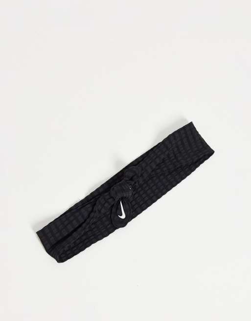 Nike head tie skinny in black