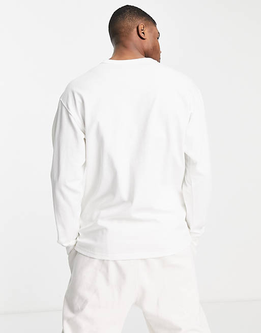 Nike Heavyweight oversized long sleeve t-shirt in white