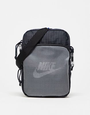 Nike Heritage 2.0 cross body bag in black/grey