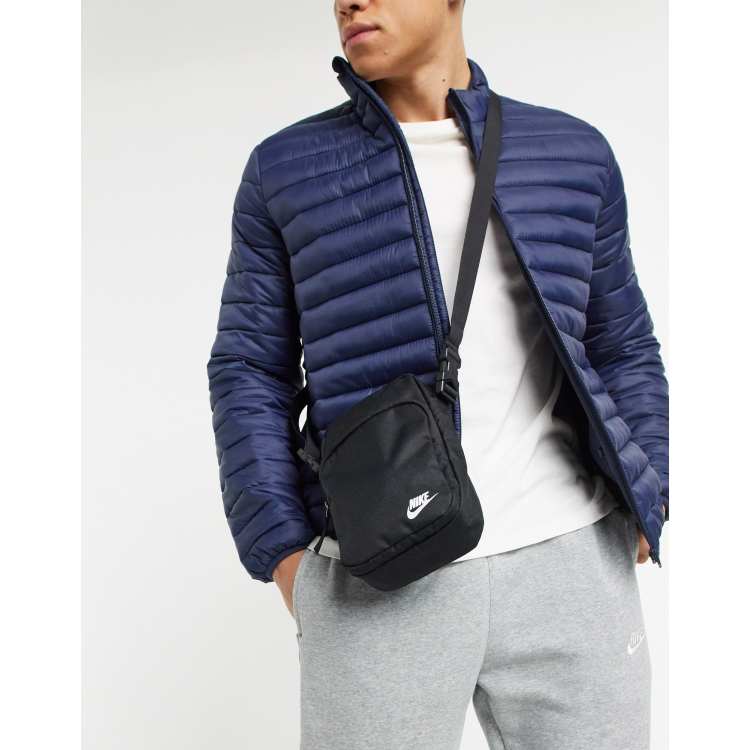Nike heritage flight bag in blue hot sale