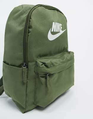 nike mini khaki green box backpack