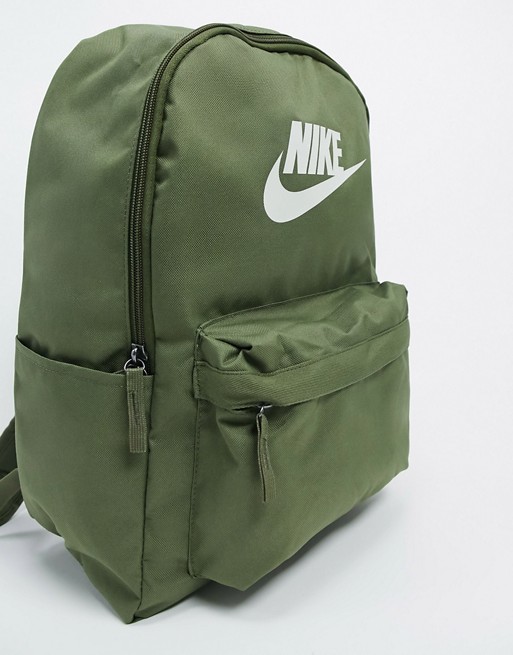 Nike Heritage 2.0 logo backpack in khaki