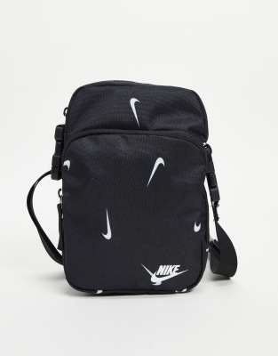 Nike air heritage discount flight bag in white