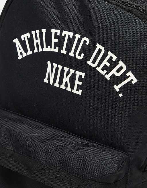 Nike Heritage Althletic Department backpack in black ASOS