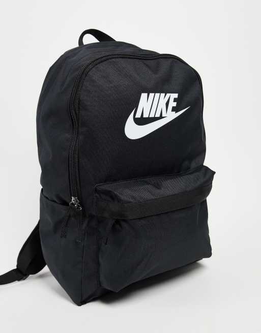 Nike heritage top backpack in black