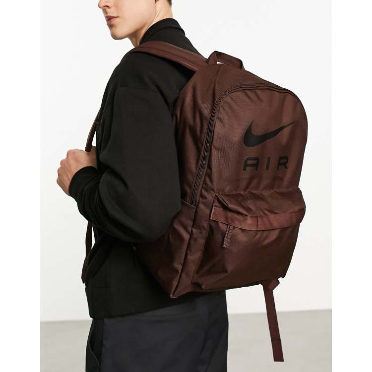 Nike air backpack brown on sale