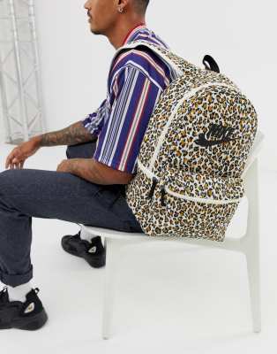 nike sportswear leopard heritage backpack