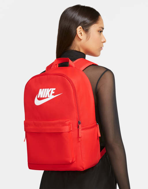 Nike red backpack clearance