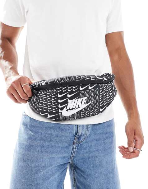 Nike Heritage bum bag in black and white check - view 1