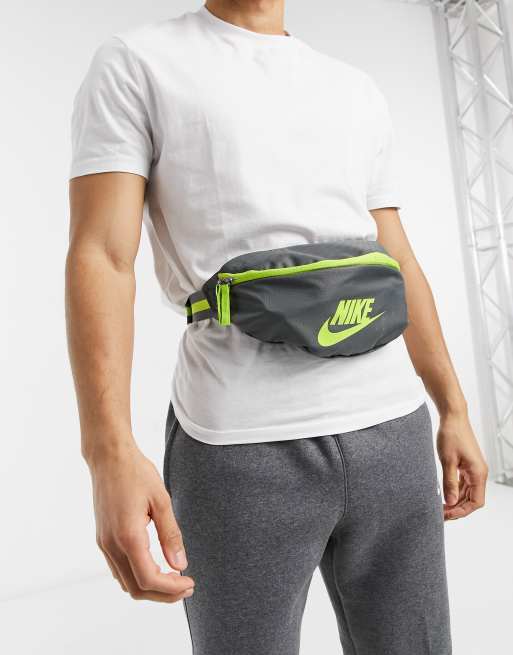 Nike Heritage bum bag in dark grey