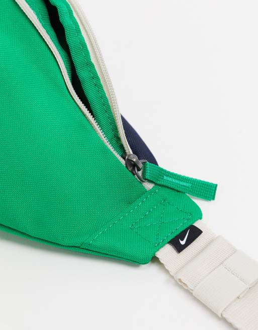 Nike Heritage bum bag in green blue