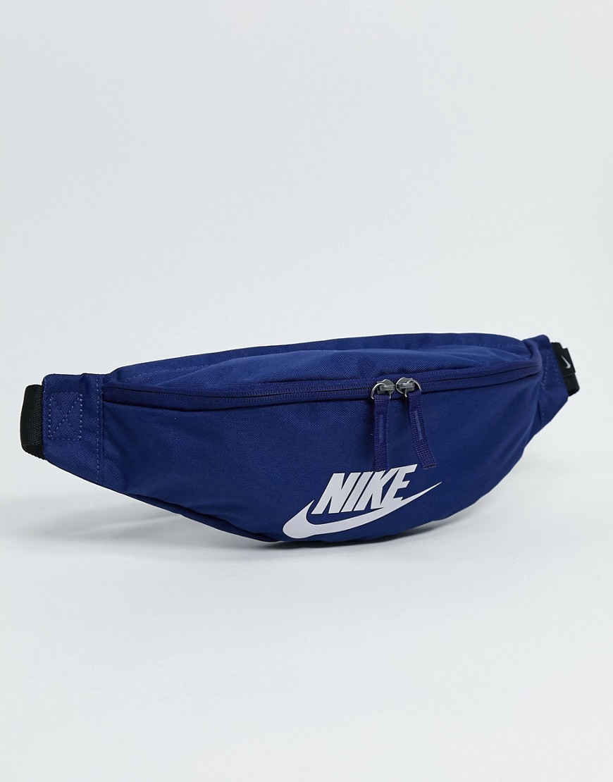 Nike Heritage bum bag in navy