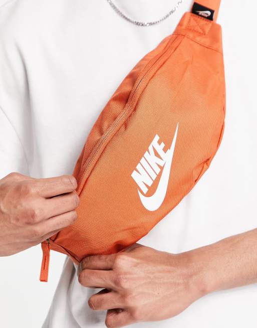 Nike Heritage bumbag in dusty orange