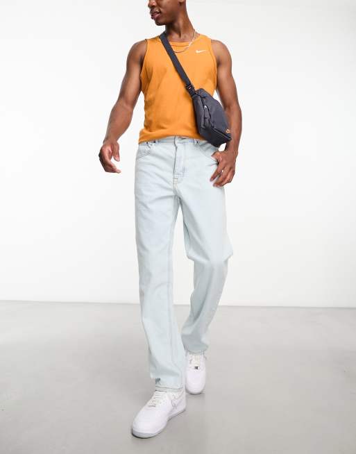 Nike Heritage cross body bag in blue