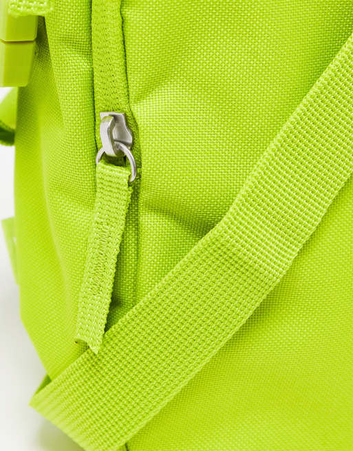 Nike Heritage cross body bag in lime green