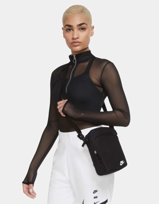 Nike Heritage crossbody bag in black | ASOS