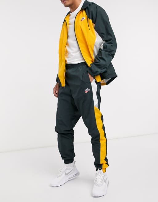 Yellow and black nike joggers cheap