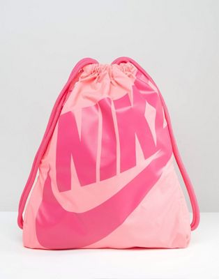 nike drawstring bag pink