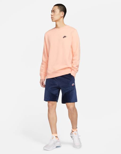 Nike - Heritage Essentials - Marineblå fløjlsshorts 