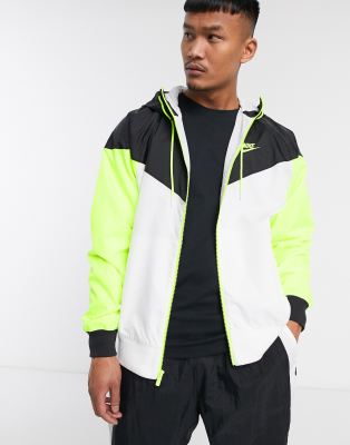 nike windrunner black and white