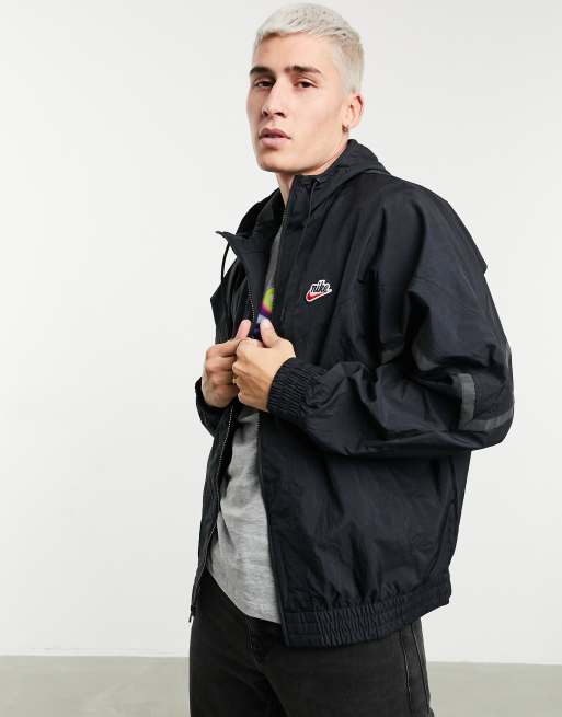 Nike heritage windrunner black new arrivals