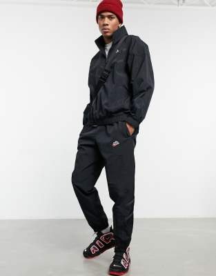 Nike Heritage Essentials woven cuffed joggers in black