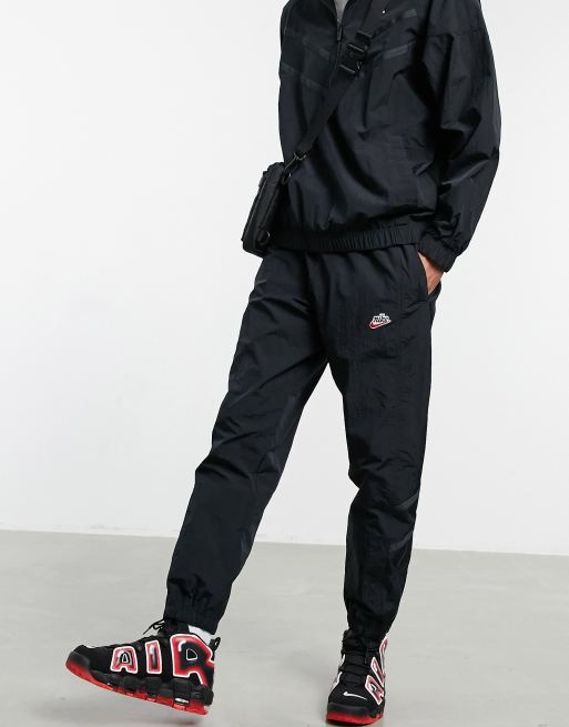 Nike Heritage Essentials woven cuffed joggers in black