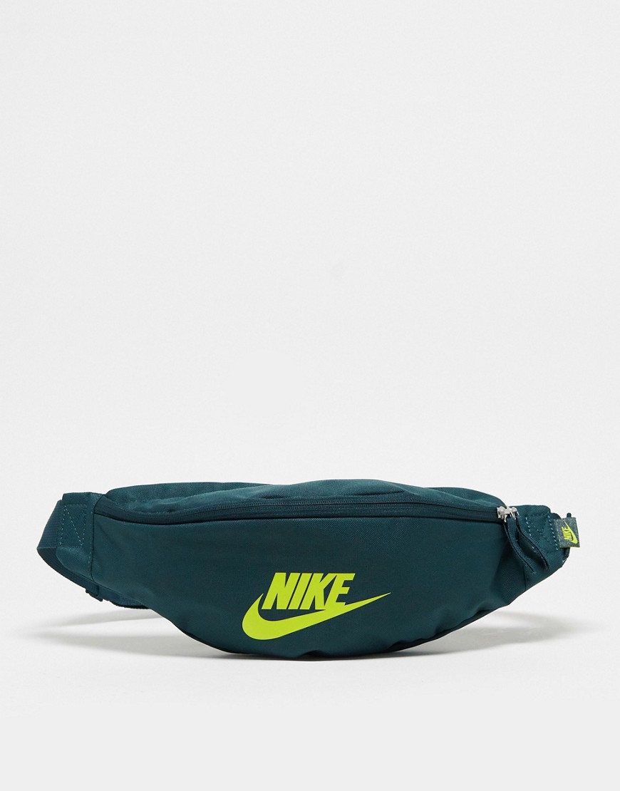 Nike Heritage Fanny Pack In Dark Green