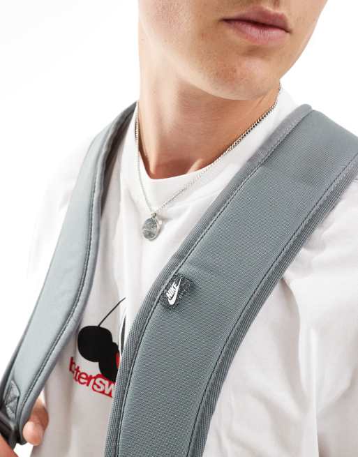 Nike Heritage logo back pack in gray | ASOS