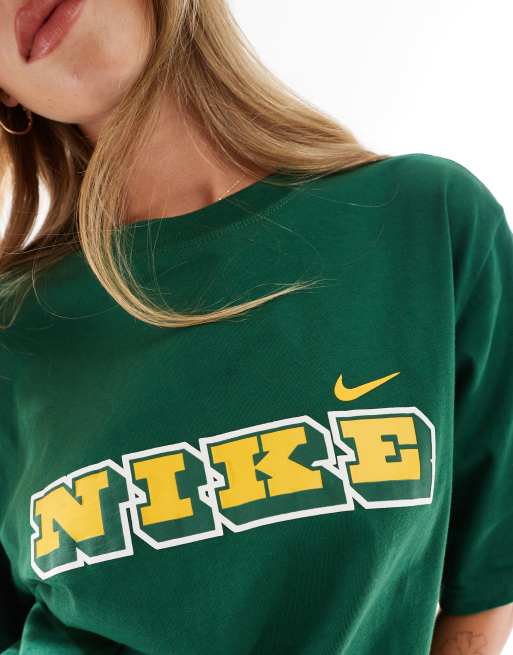 Nike heritage sweatshirt green cheap