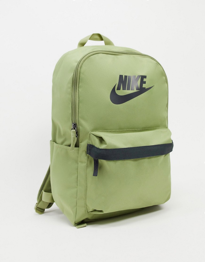 Nike – Heritage – Olivfärgad ryggsäck-Grön