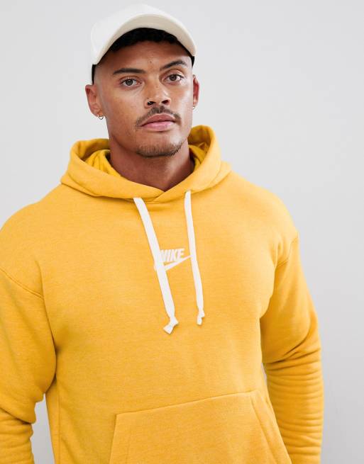 Nike heritage pullover hoodie 2025 yellow