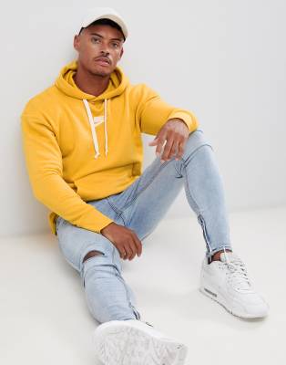 nike heritage yellow sweatshirt