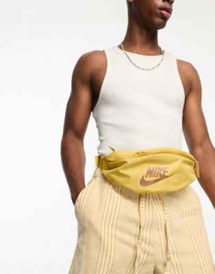Nike Heritage waist pack in gold - ASOS Price Checker