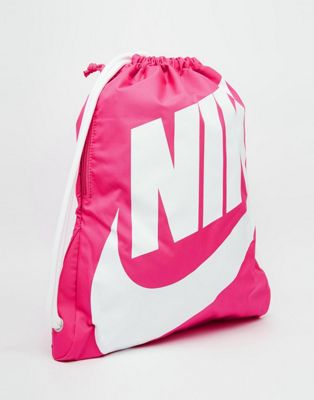 Nike - Heritage - Sacca da palestra rosa vivo | ASOS