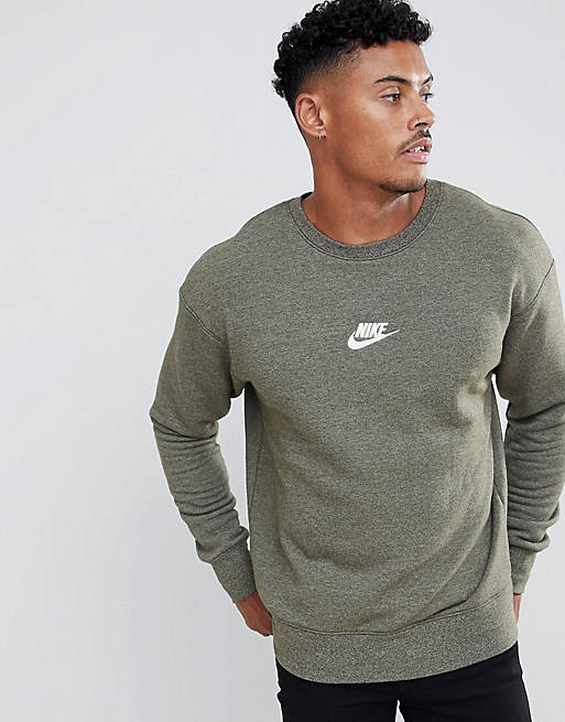 Nike Heritage Sweatshirt In Green 928427-395 | ASOS