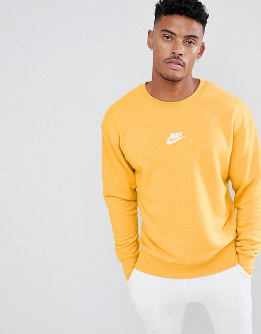 Nike | Nike Heritage Sweatshirt In Yellow 928427-752