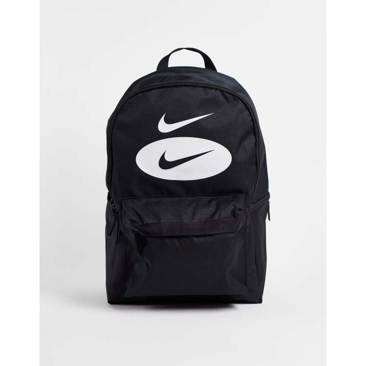 Nike swoosh backpack in black hotsell