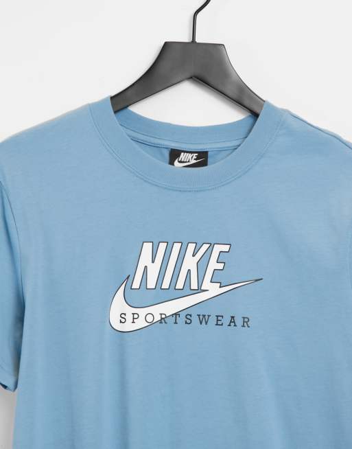 Nike heritage shop sweatshirt blue