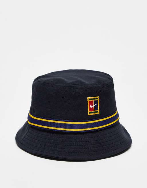 Nike Heritage tennis bucket hat in black ASOS