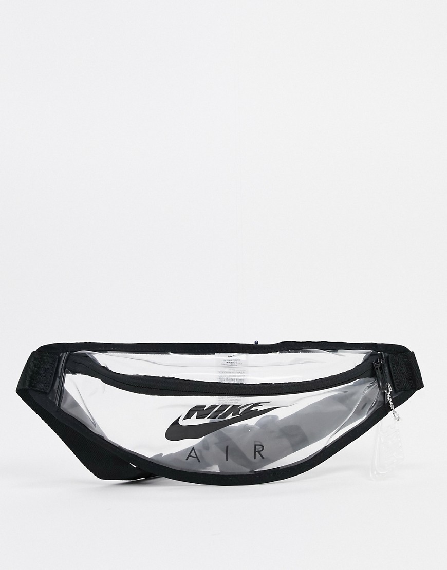 Nike Heritage transparent bum bag-Clear
