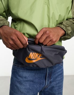 Nike Heritage waist pack in blue
