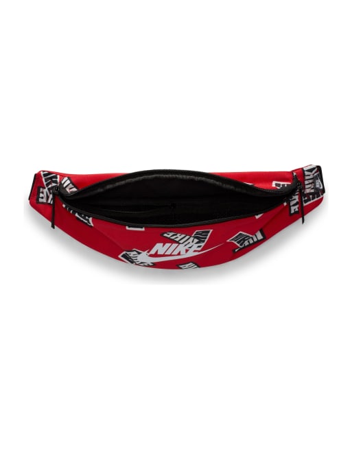 Red and black nike fanny pack outlet