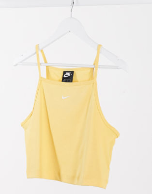 bright yellow crop top