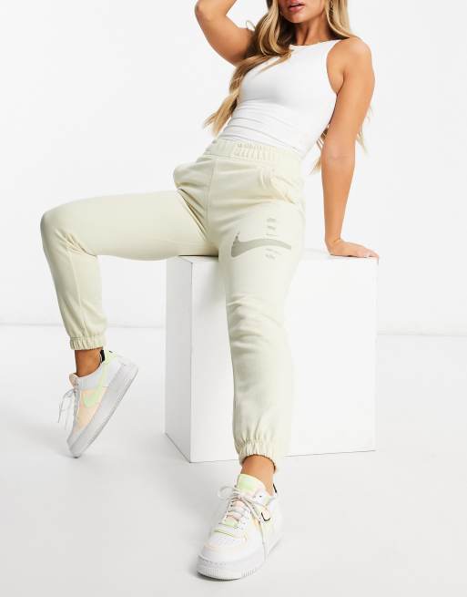 Nike swoosh oatmeal joggers sale