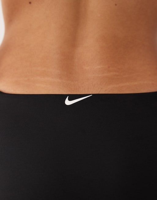 Nike hipster bikini bottom in black, 3 of 4