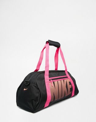Nike Holdall in Black with Pink 