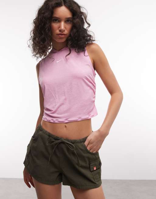 Nike hooded tank top in pink, 2 of 4