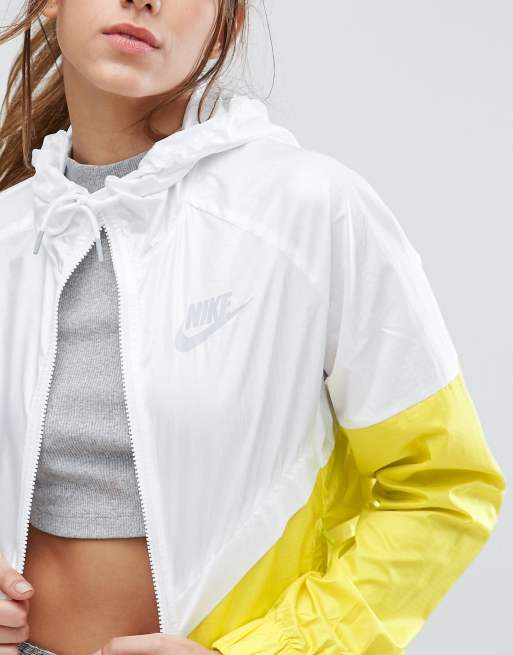 Gold and clearance white nike windbreaker